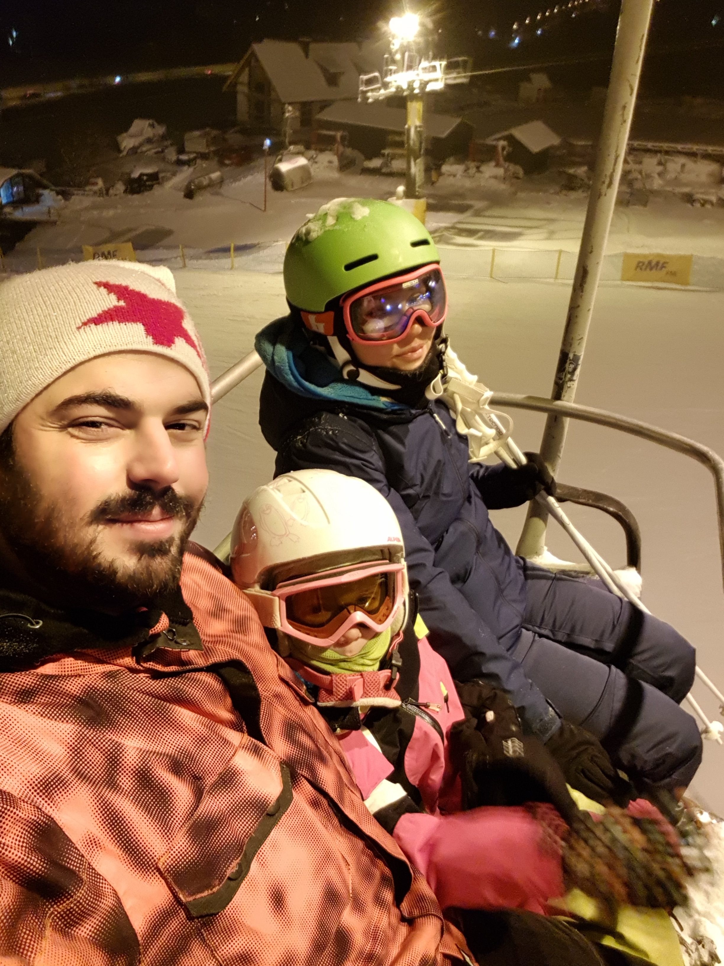 Family skiing in Zakopane
